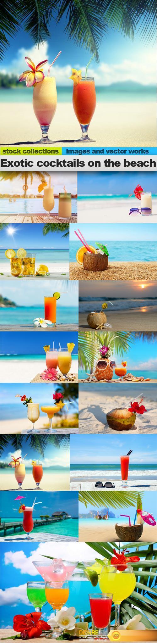 Exotic cocktails on the beach, 15 x UHQ JPEG