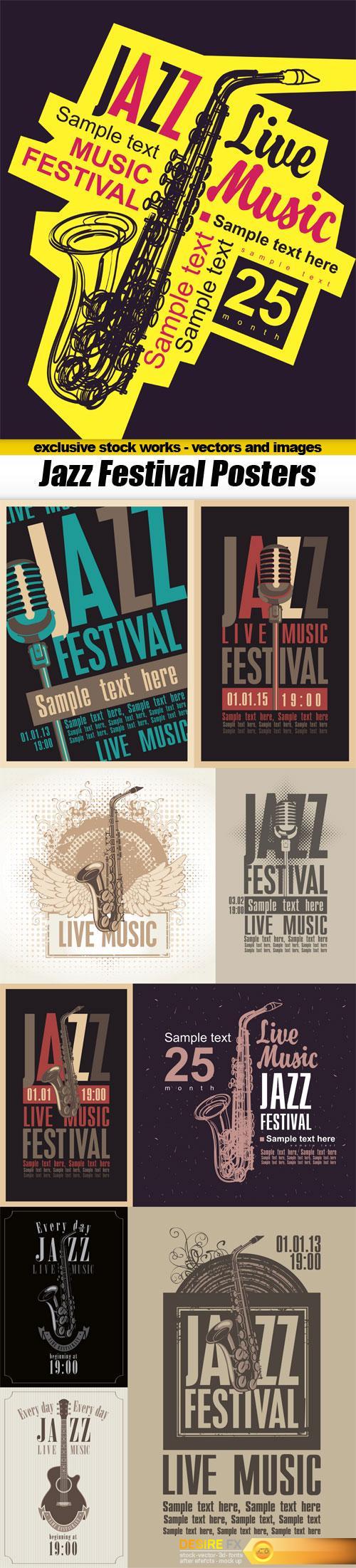 Jazz Festival Posters - 10x EPS
