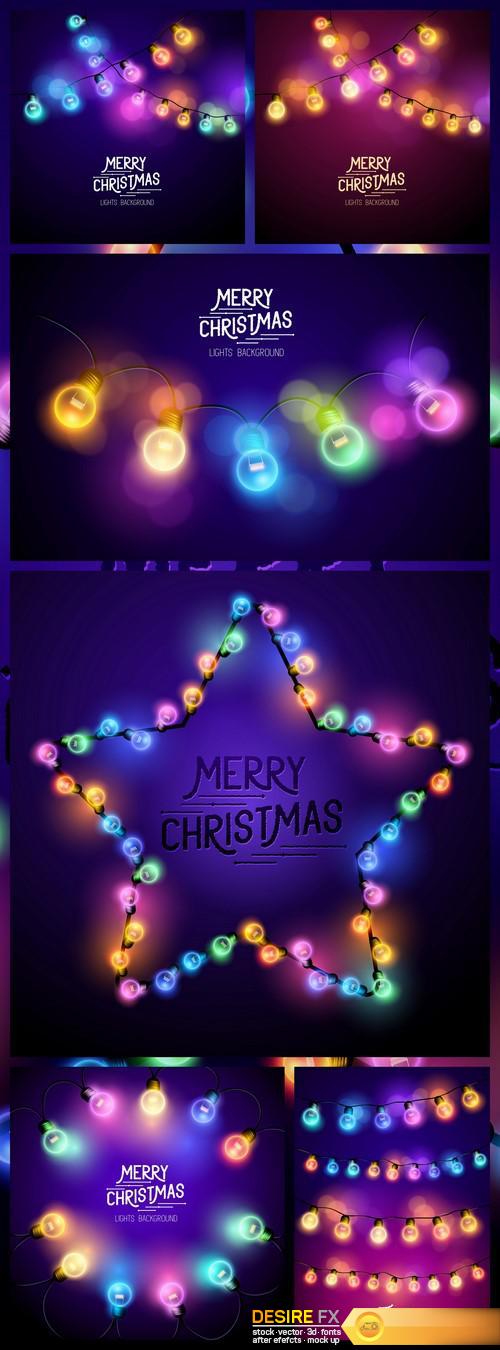 Magical Christmas lights 6X EPS