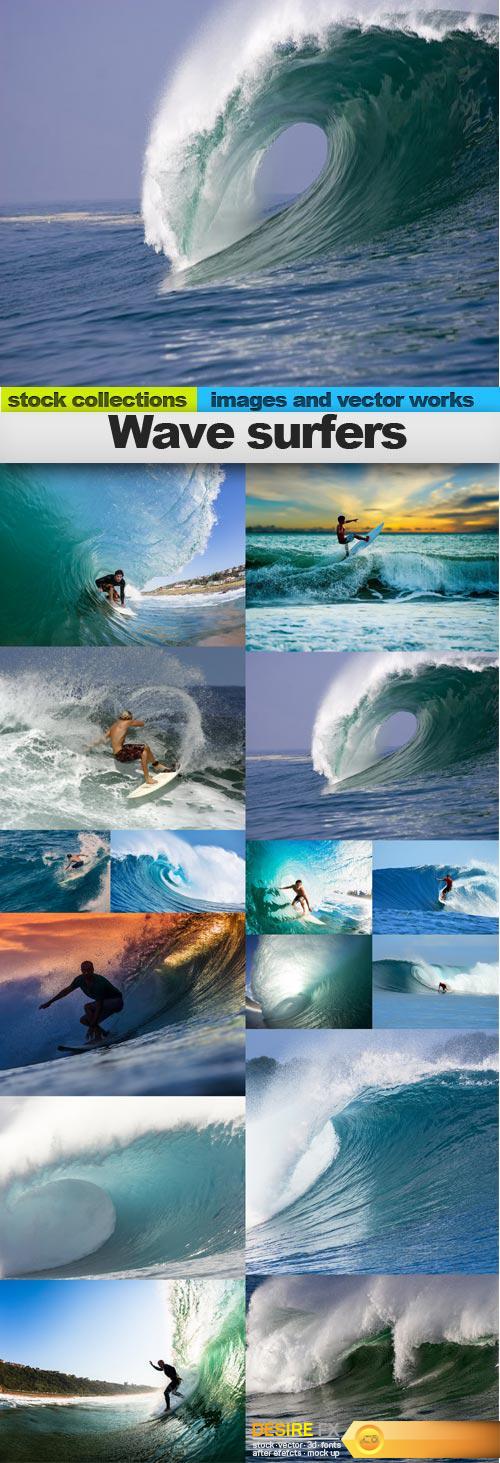 Wave surfers, 15 x UHQ JPEG