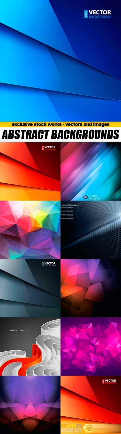 Vector Abstract Backgrounds - 10x EPS