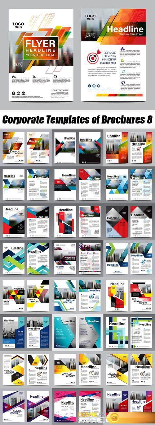 Corporate Templates of Brochures 8 - 25xEPS