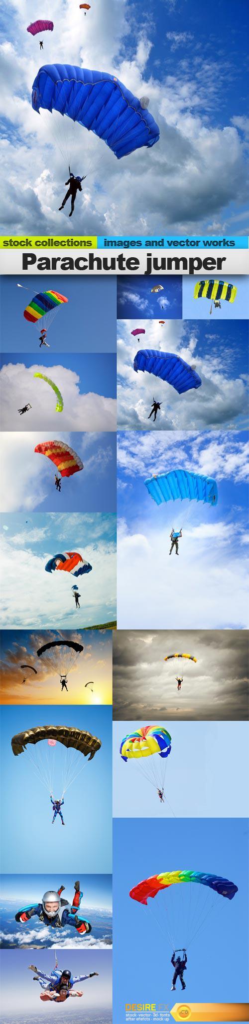 Parachute jumper, 15 x UHQ JPEG