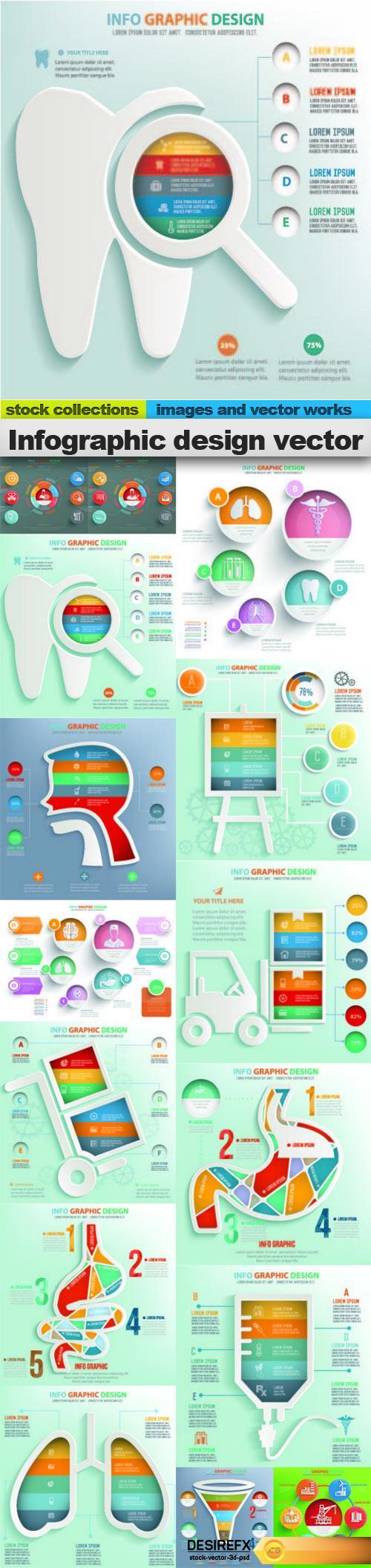 Infographic design vector, 15 x EPS