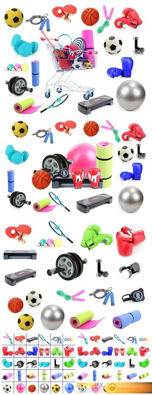 Sports, balls, gloves and dumbbells 5X JPEG