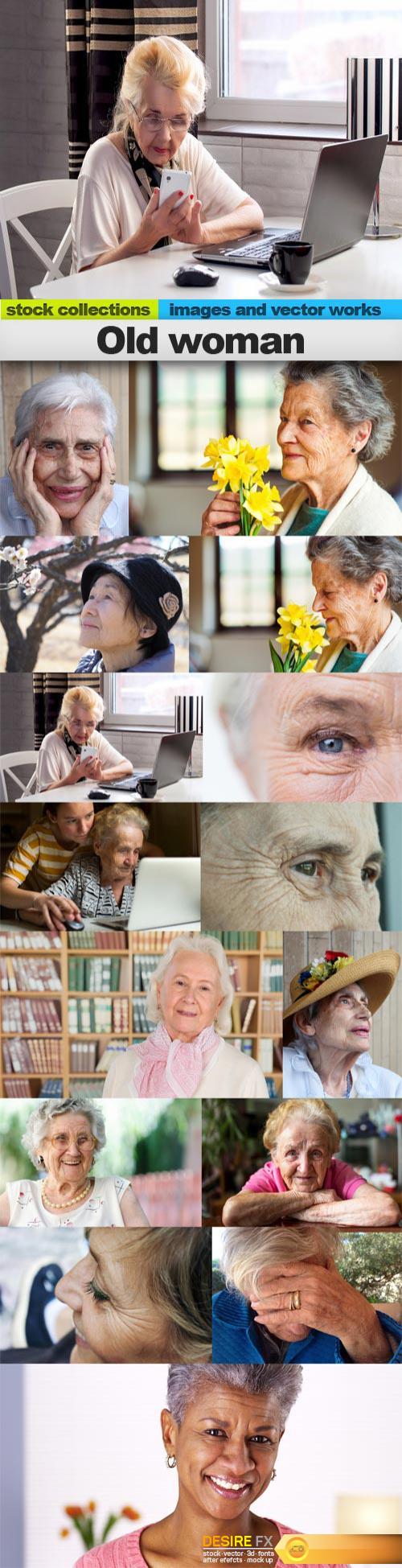 Old woman, 15 x UHQ JPEG 