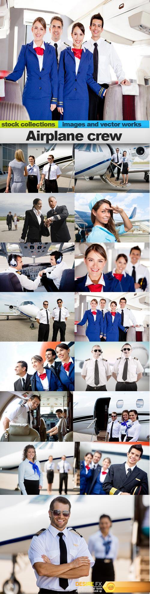 Airplane crew, 15 x UHQ JPEG
