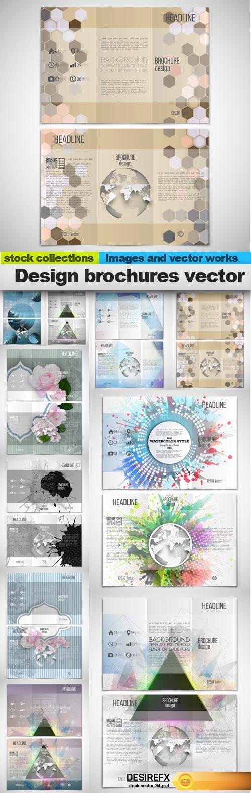 Design brochures vector, 10 x EPS