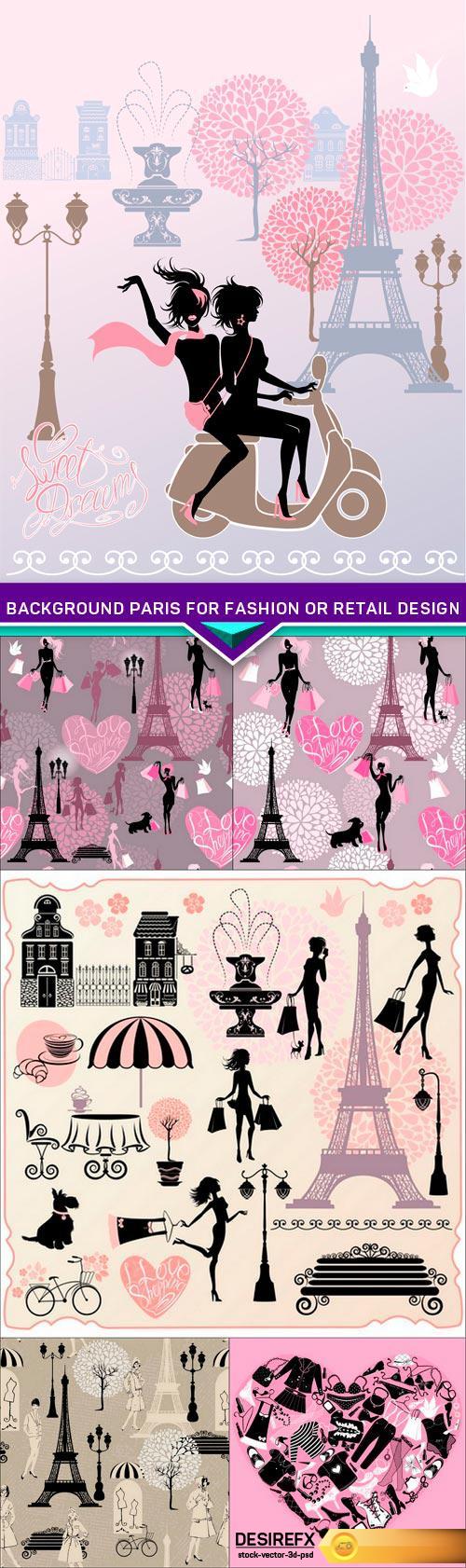 Background Paris for fashion or retail design 6X EPS