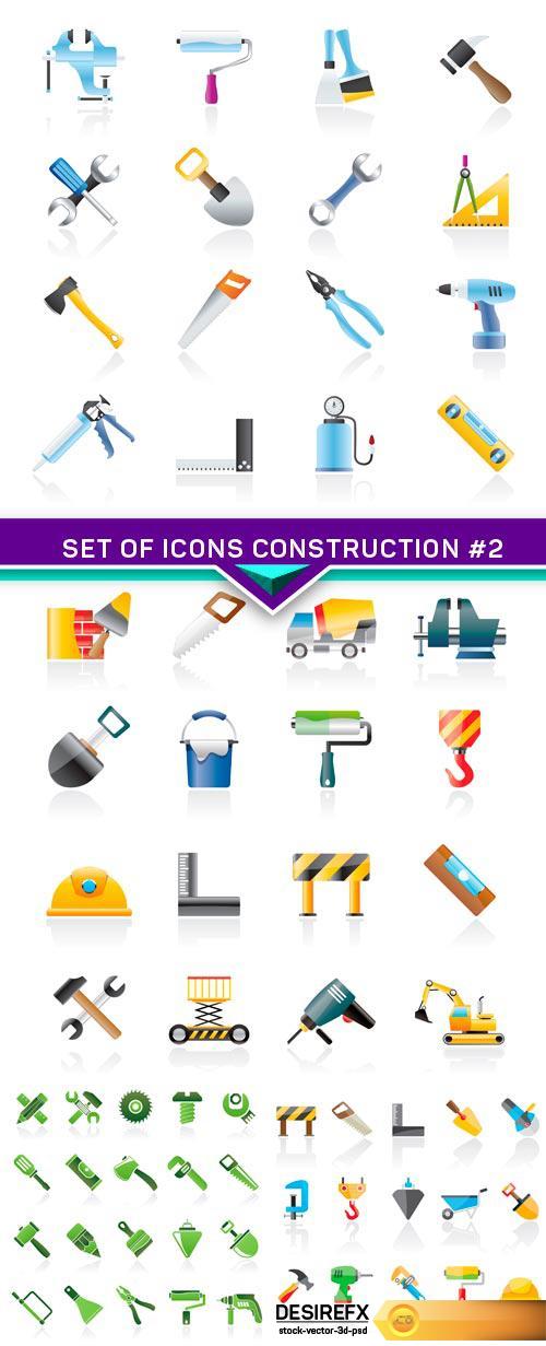 Set of icons construction #2 4X EPS