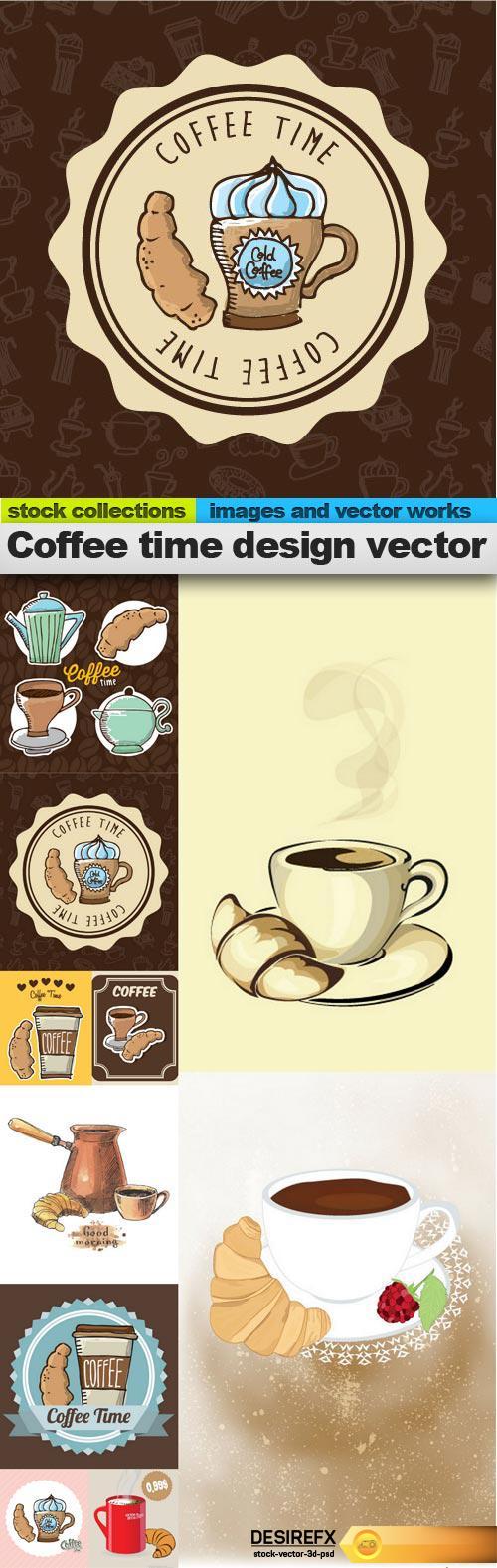 Coffee time design vector,10 x EPS 