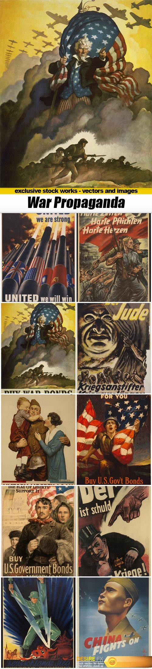 War Propaganda Posters - 10x JPEGs