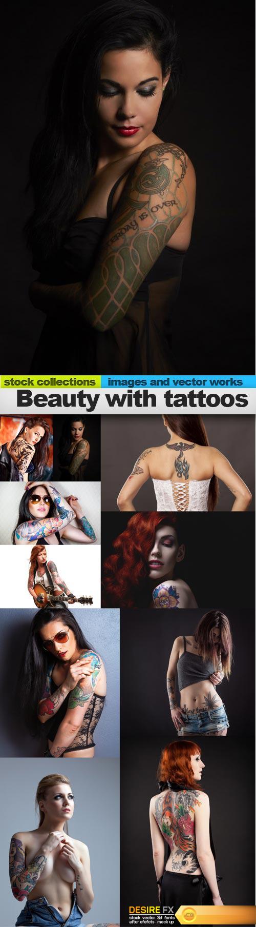 Beauty with tattoos, 10 x UHQ JPEG