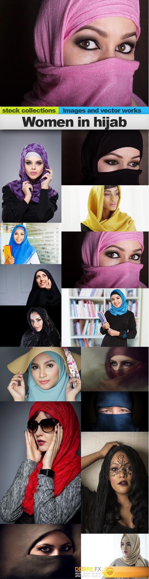 Women in hijab, 15 x UHQ JPEG