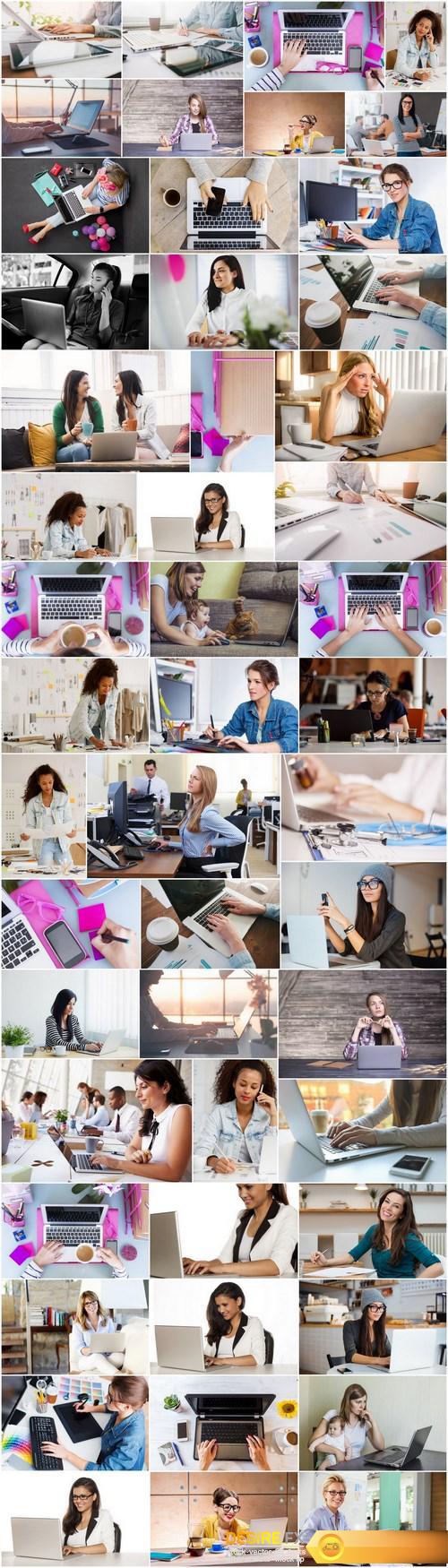 Businesswoman and workplace - 50xUHQ JPEG