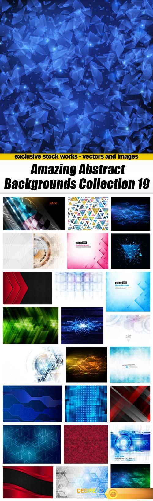 Amazing Abstract Backgrounds Collection 19 - 25xEPS