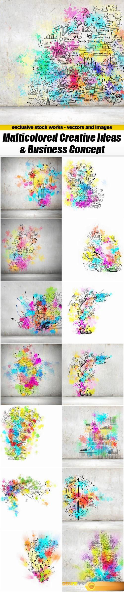 Multicolored Creative Ideas & Business Concept - 15xUHQ JPEG