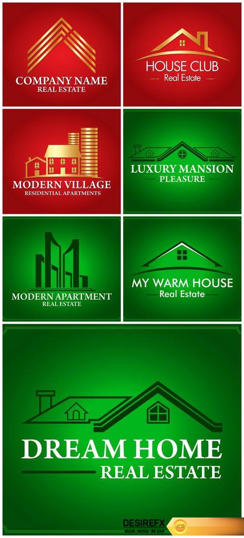 Set logo real estate 7X EPS