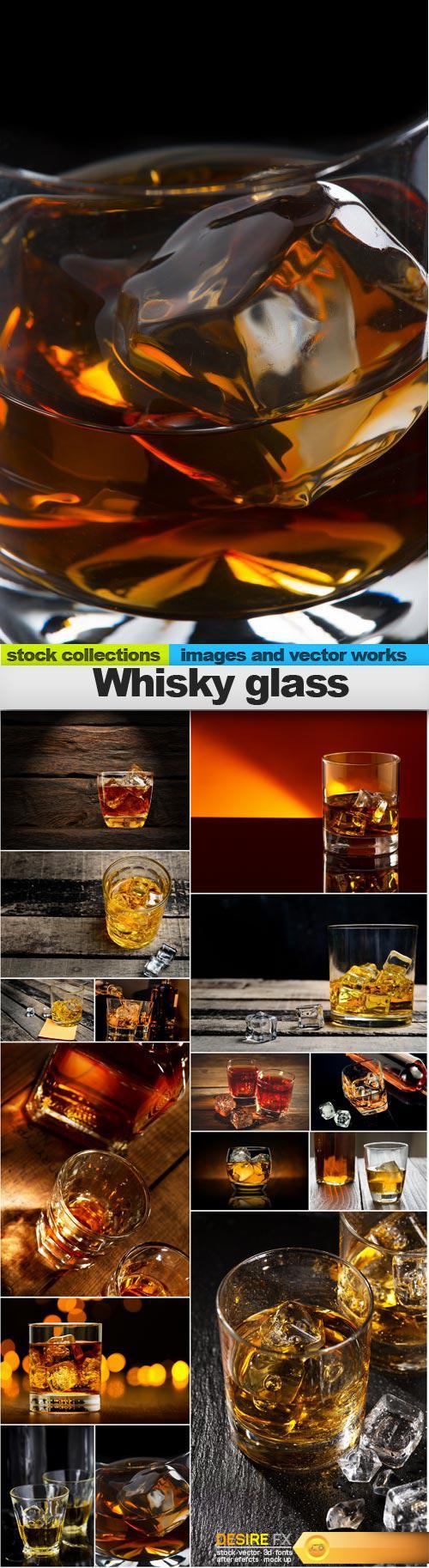 Whisky glass, 15 x UHQ JPEG