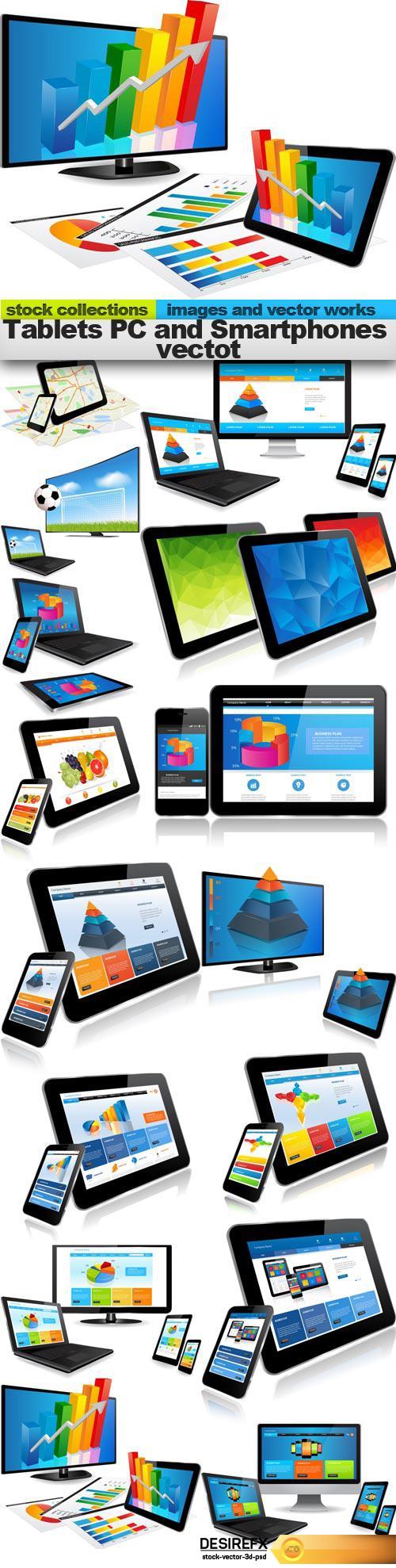 Tablets PC and Smartphones vectot, 15 x EPS