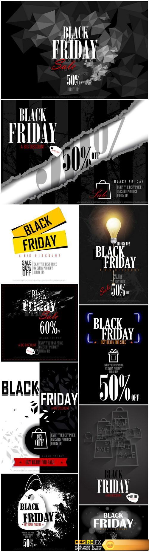 Black Friday Sale and Promotion offer banner - 10xEPS