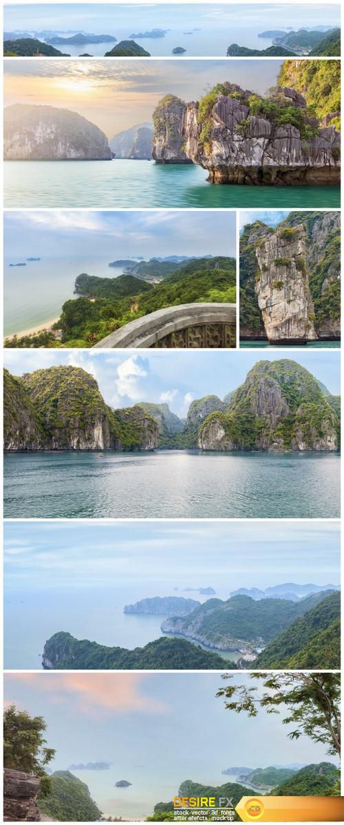 Halong sea scape Vietnam 7X JPEG