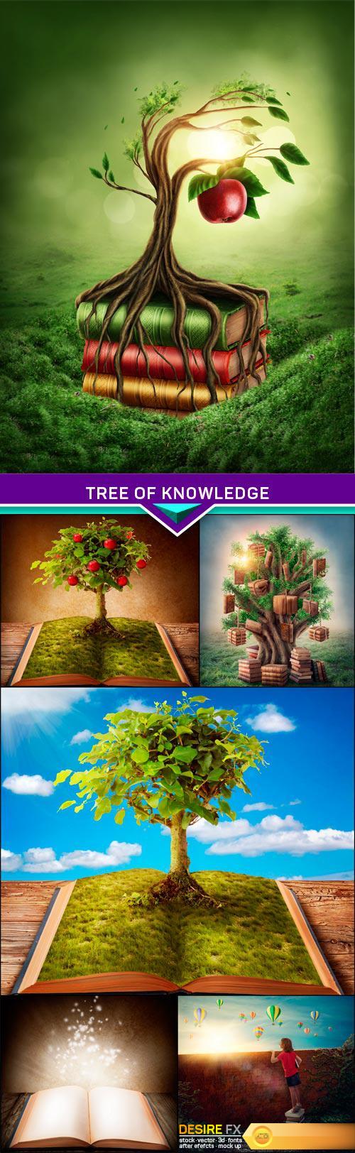 Tree of knowledge and forbidden fruit 6x JPEG