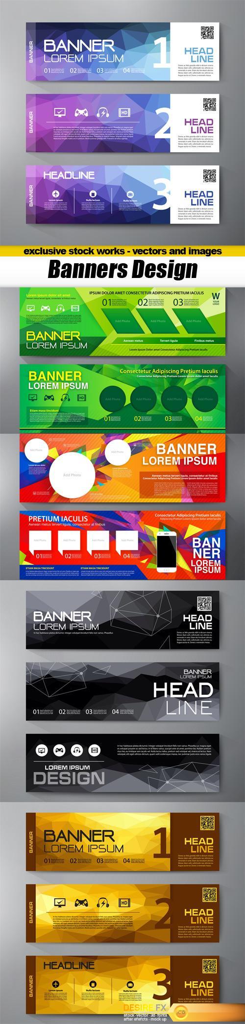 Banners Design - 5x EPS