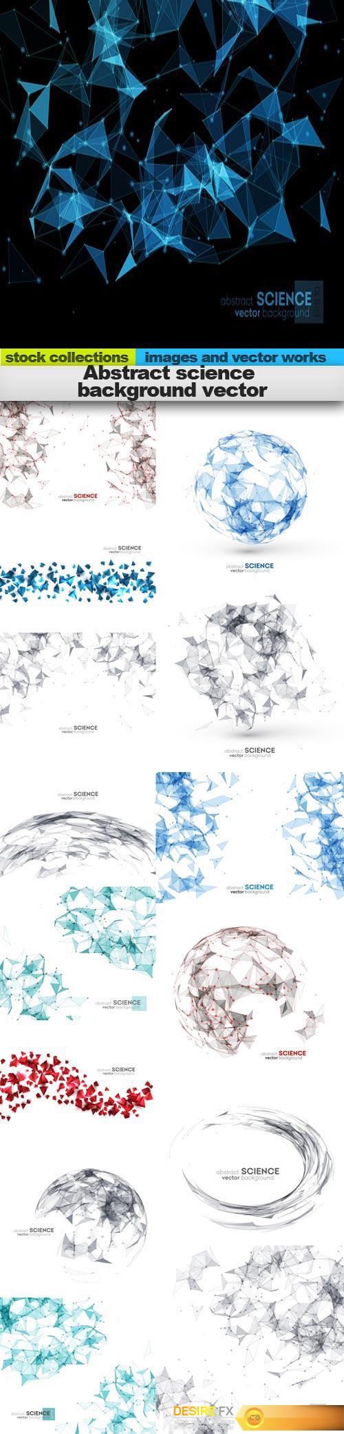 Abstract science background vector, 15 x EPS