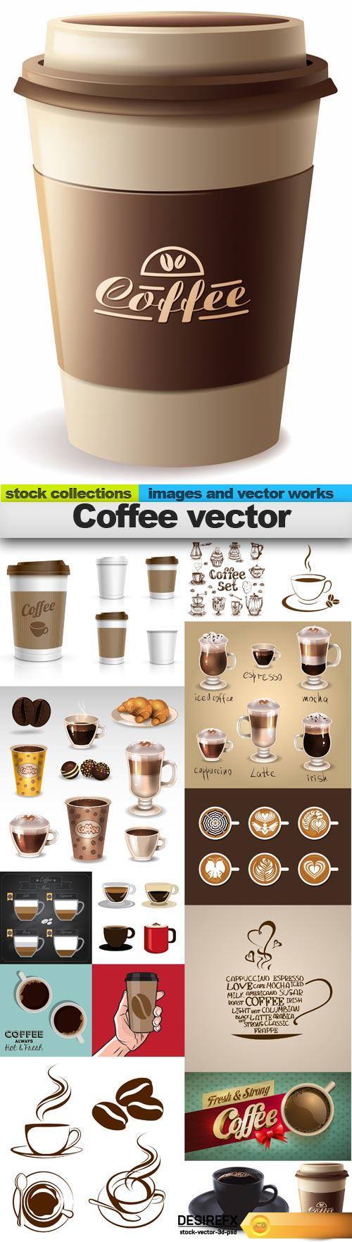 Coffee vector, 15 x EPS