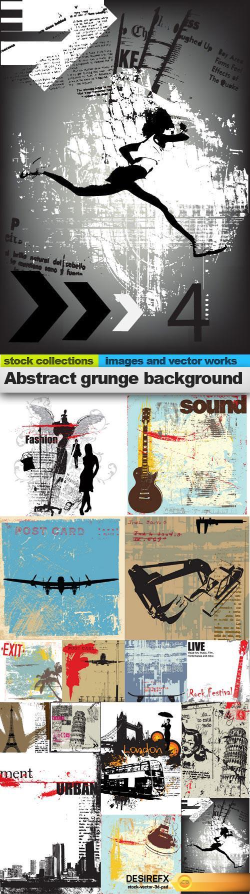 Abstract grunge background vector, 15 x EPS
