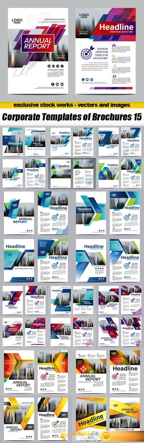 Corporate Templates of Brochures 15 - 20xEPS