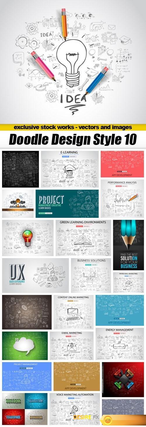 Doodle Design Style 10 - 25 EPS