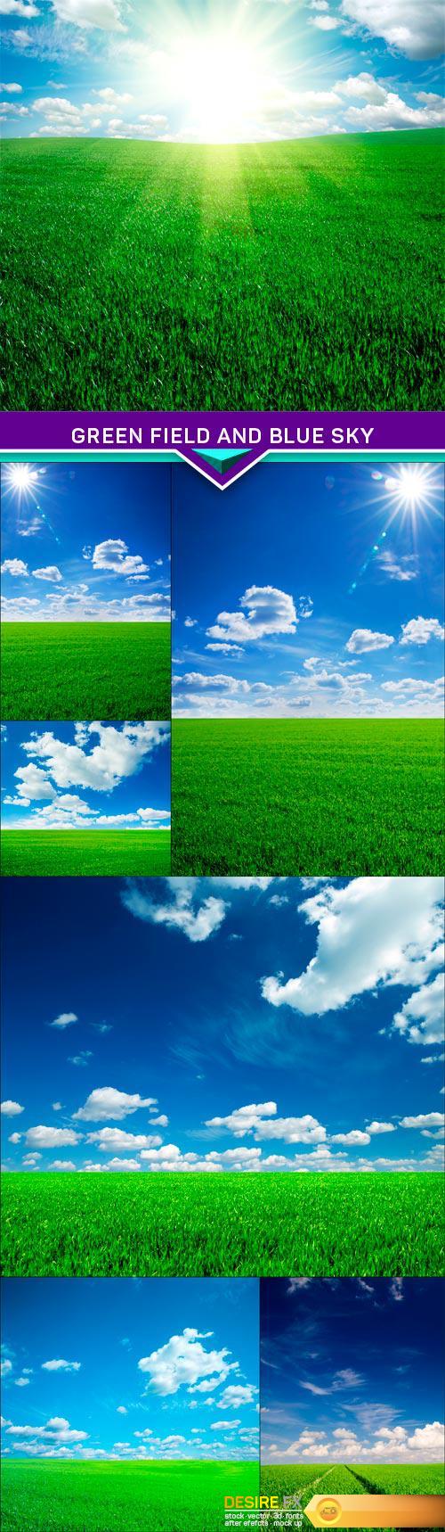 Green field and blue sky 7X JPEG