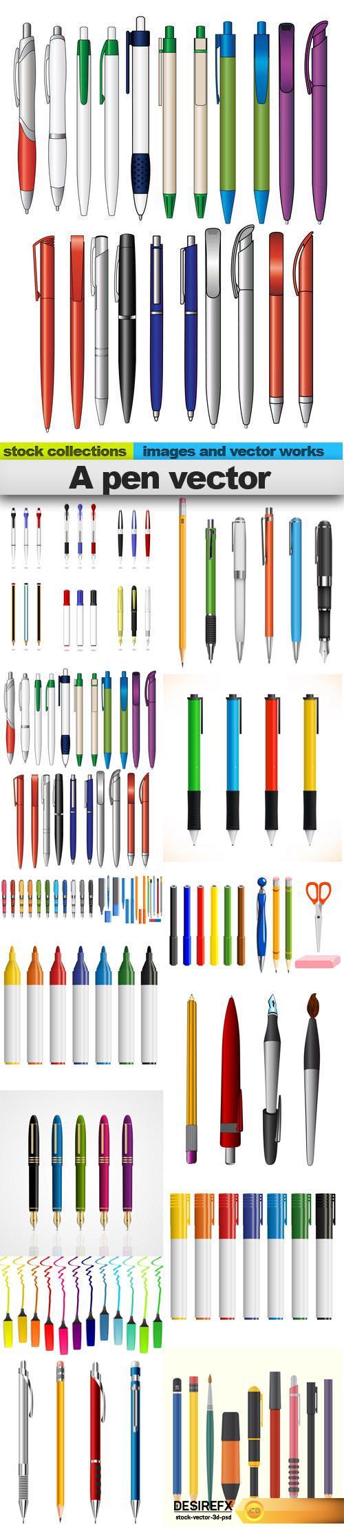 A pen vector, 15 x EPS