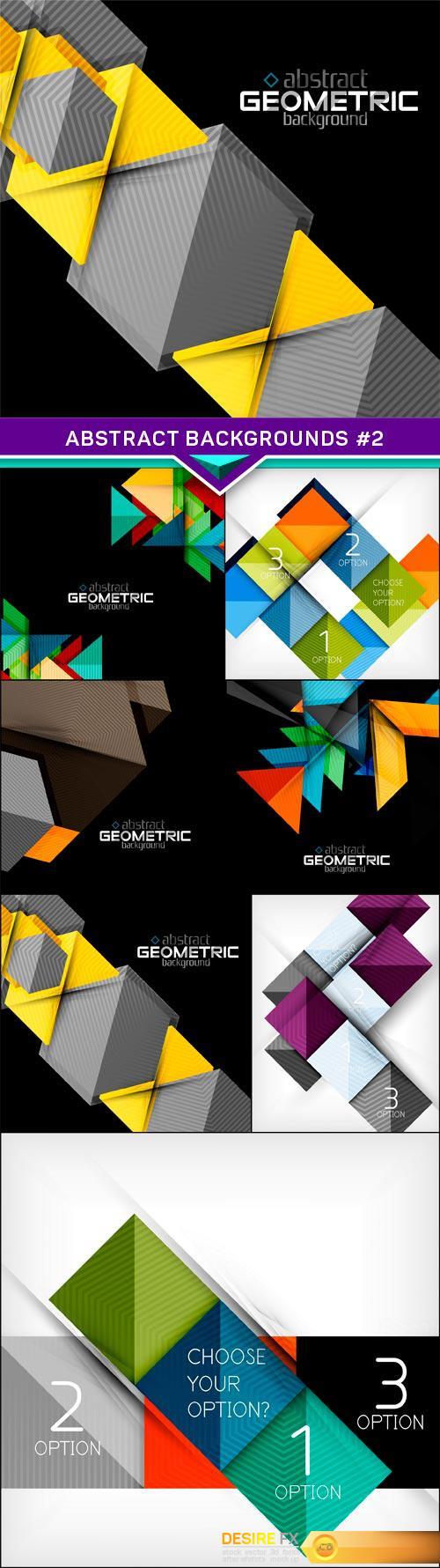 Collection of abstract backgrounds #2 7x EPS