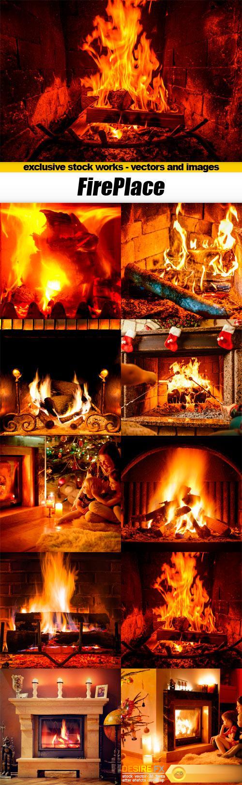 Fireplace - 10x JPEGs