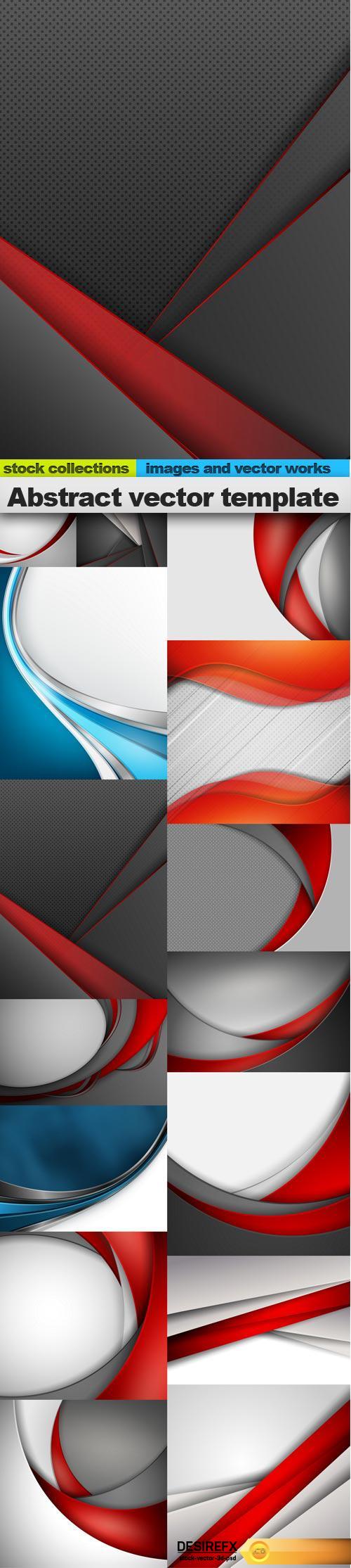 Abstract vector template, 15 x EPS