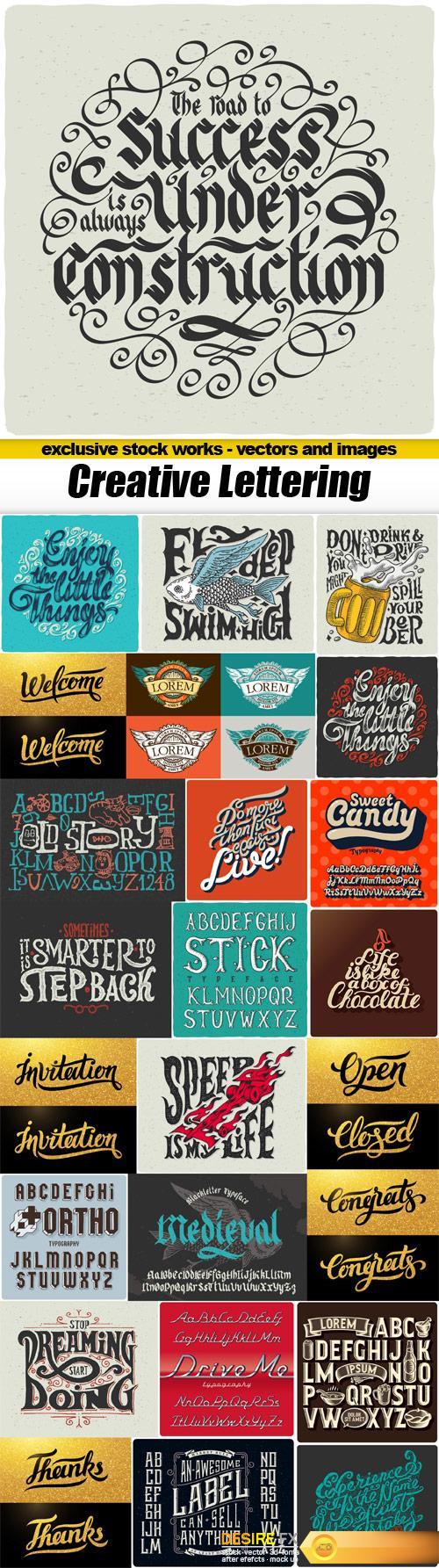 Creative Vector Lettering - 25x EPS