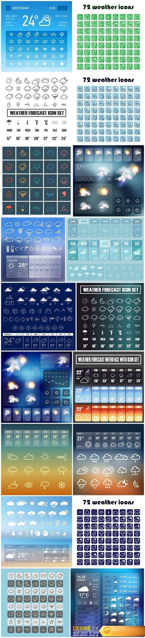 Weather Forecast Icons - 13xEPS
