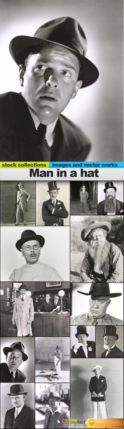 Man in a hat, 15 x UHQ JPEG