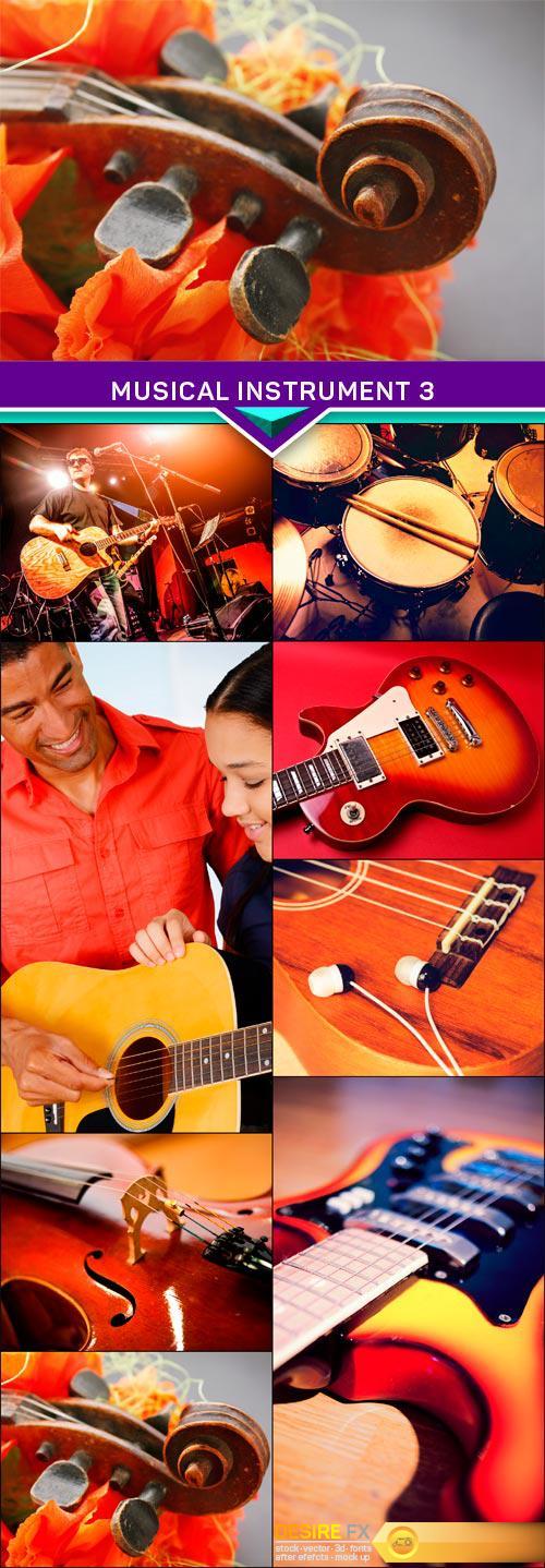 Musical instrument, red orange background 3 8x JPEG