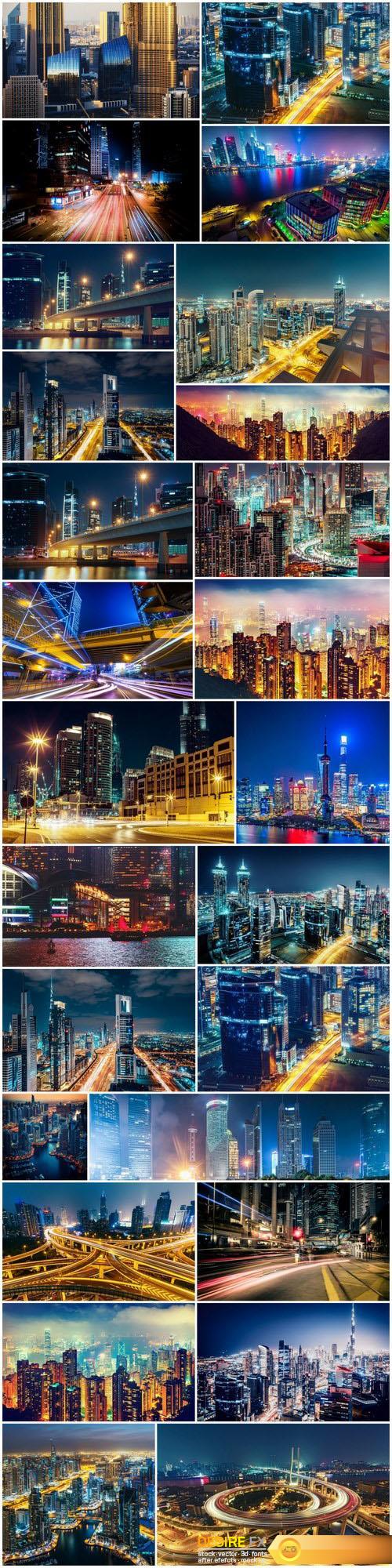 Beautiful night Shanghai and Dubai - 26xUHQ JPEG