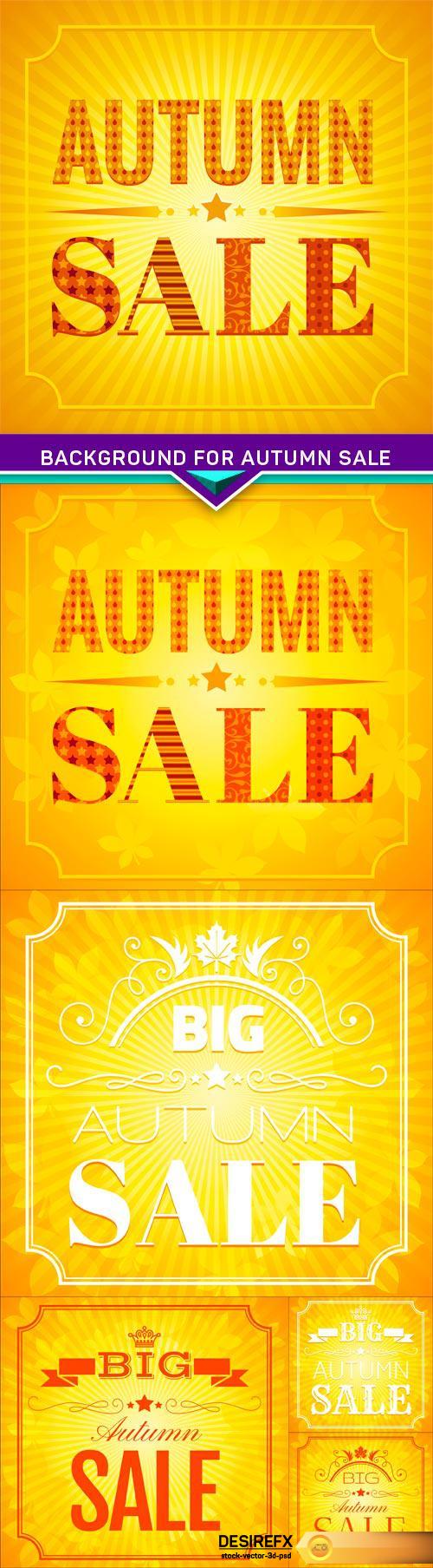 Background for autumn sale 6X EPS