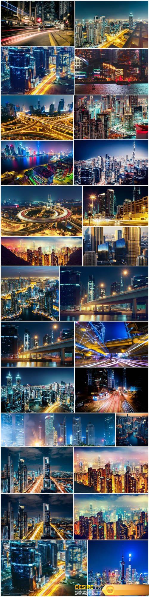 Beautiful night Shanghai and Dubai 2 - 17xUHQ JPEG