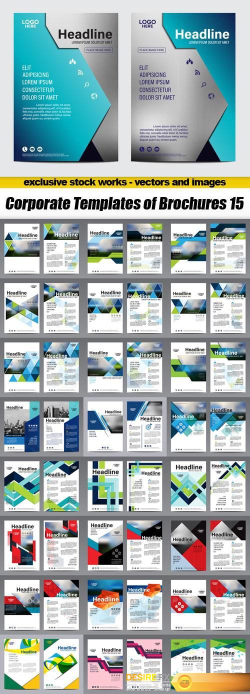 Corporate Templates of Brochures 15 - 25xEPS