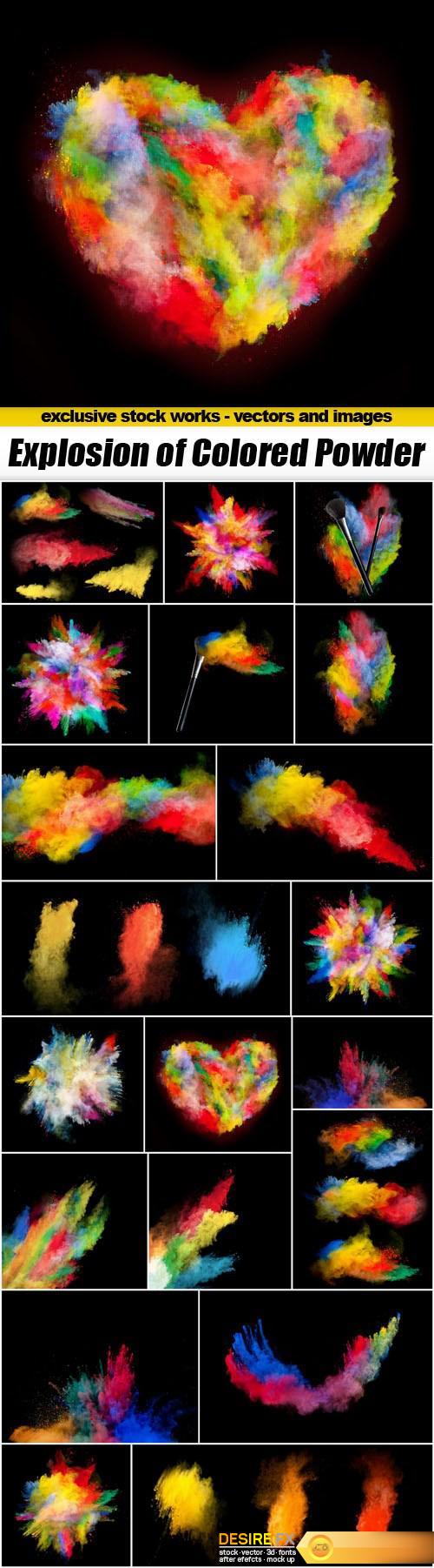 Explosion of Colored Powder - 20xUHQ JPEG