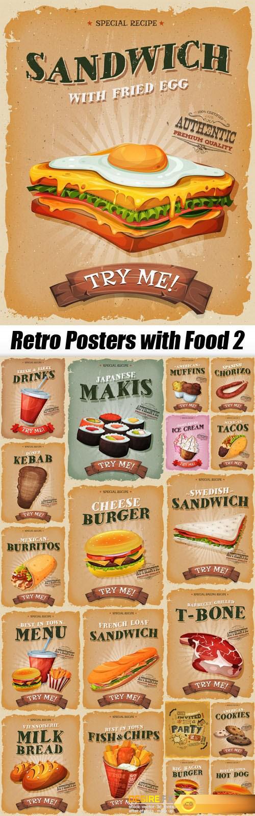 Retro Posters with Food 2 
