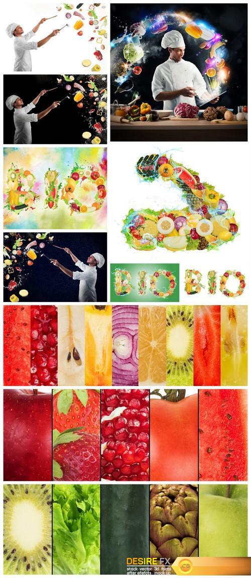 Food musical harmony Fruits background 11X JPEG