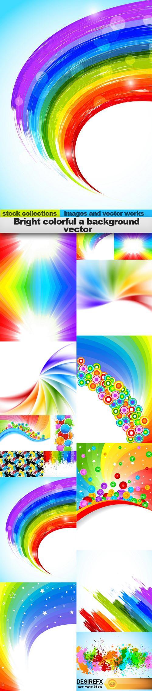 Bright colorful a background vector, 15 x EPS